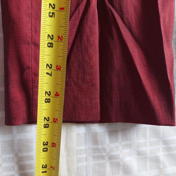 Motivi Made in Italy Burgundy Iridescent Blazer and Slacks Suit Set, Sz US6/FR38 - Picture 16 of 16